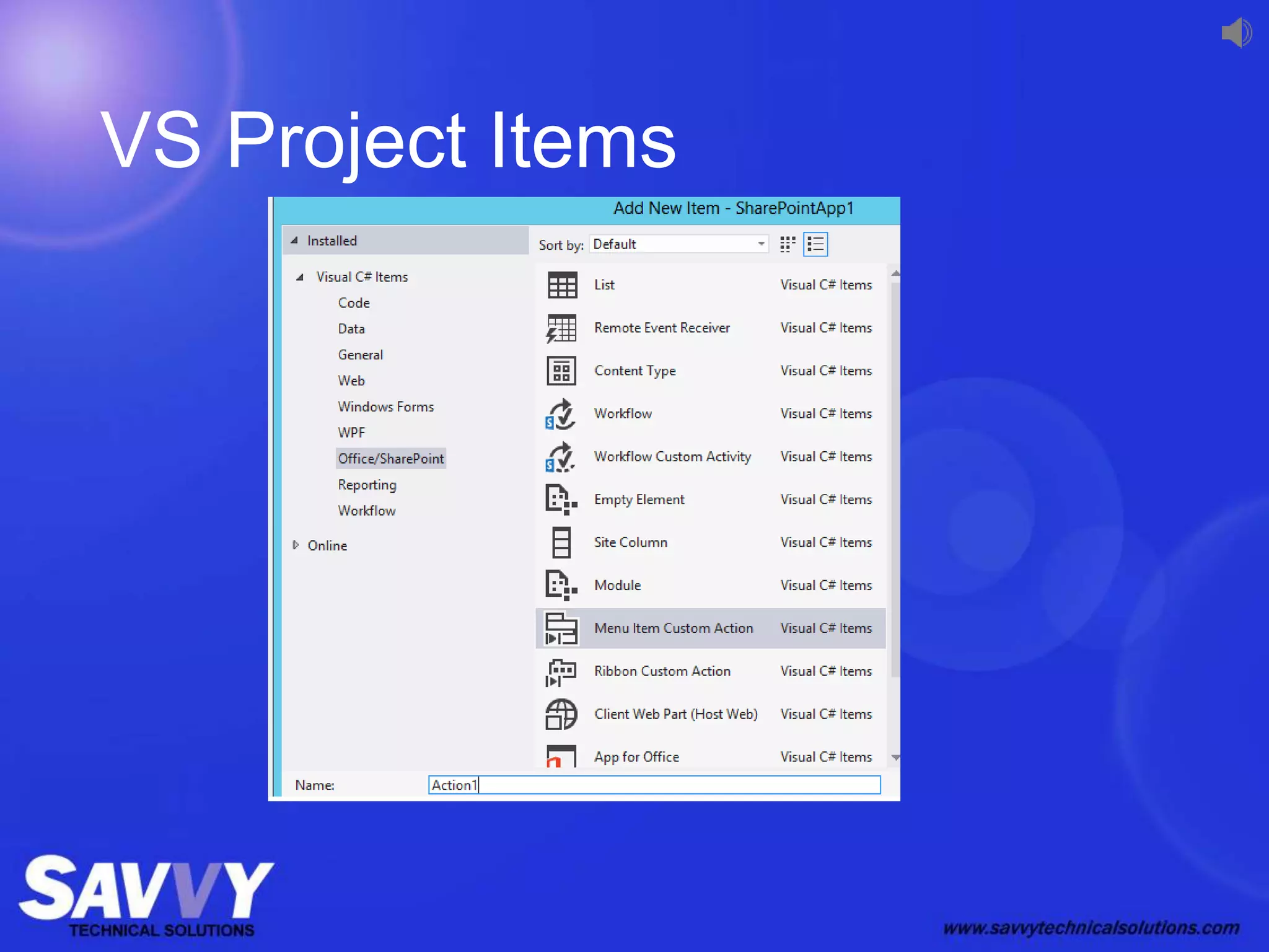 VS Project Items
 