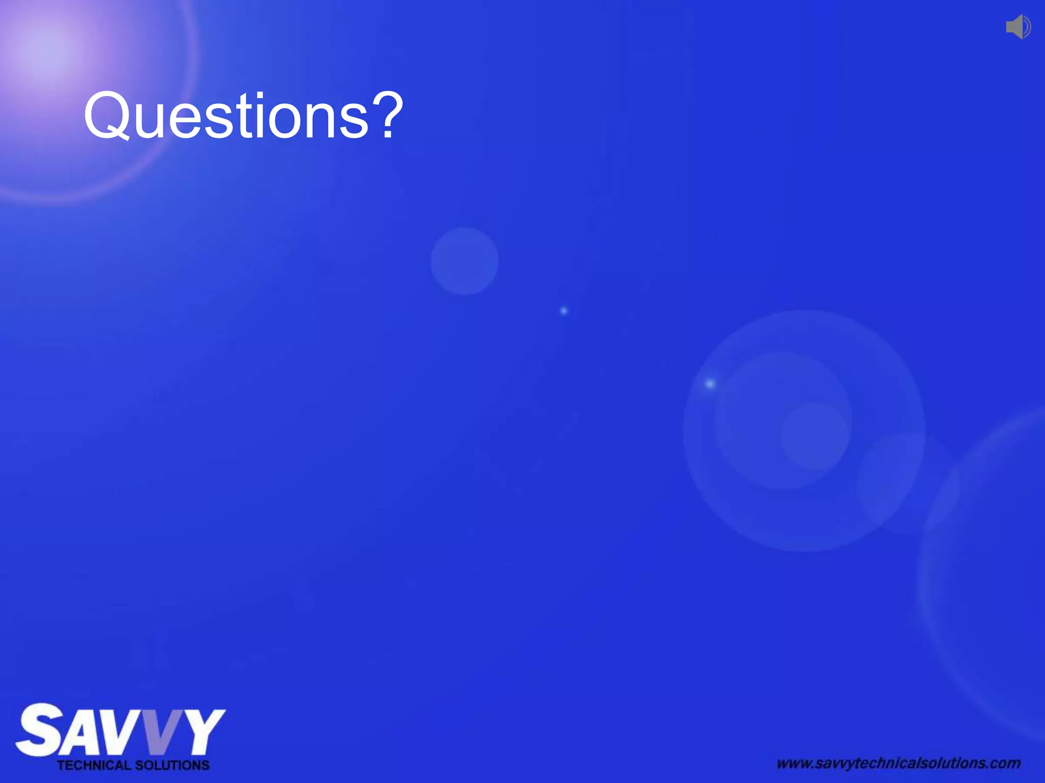 Questions?
 