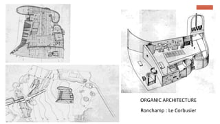 ORGANIC ARCHITECTURE
Ronchamp : Le Corbusier
 