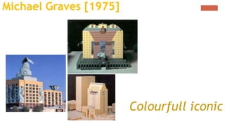 Michael Graves [1975]
Colourfull iconic
 