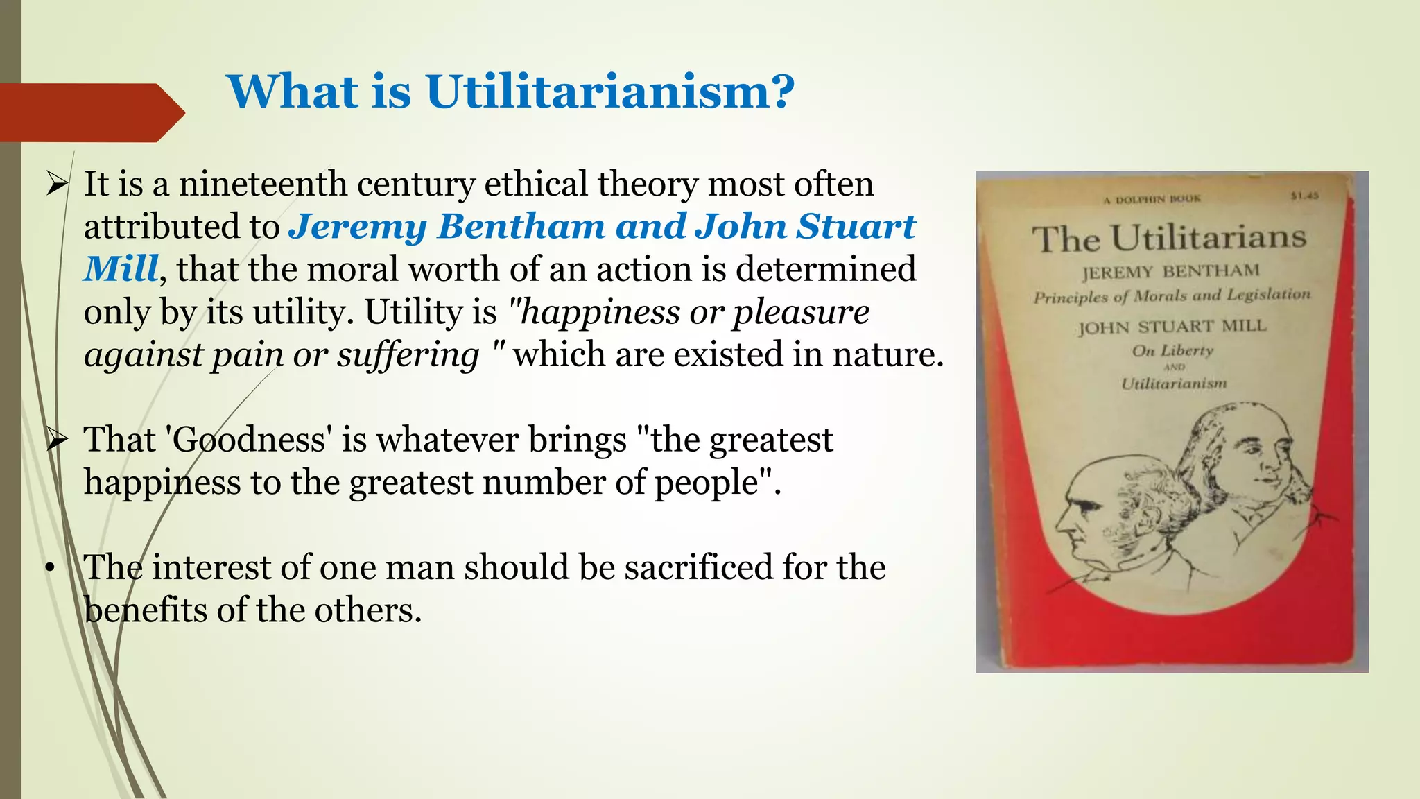 Utilitarianism in Hard Times | PPTX, image size:2048x1152