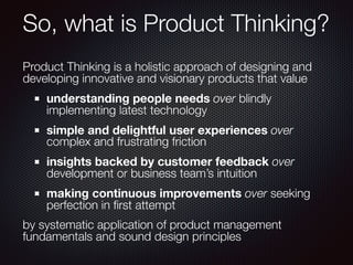 Product Thinking | PDF