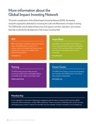 Giin annual impact investor survey 2017 | PDF