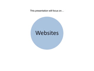 This presentation will focus on… 