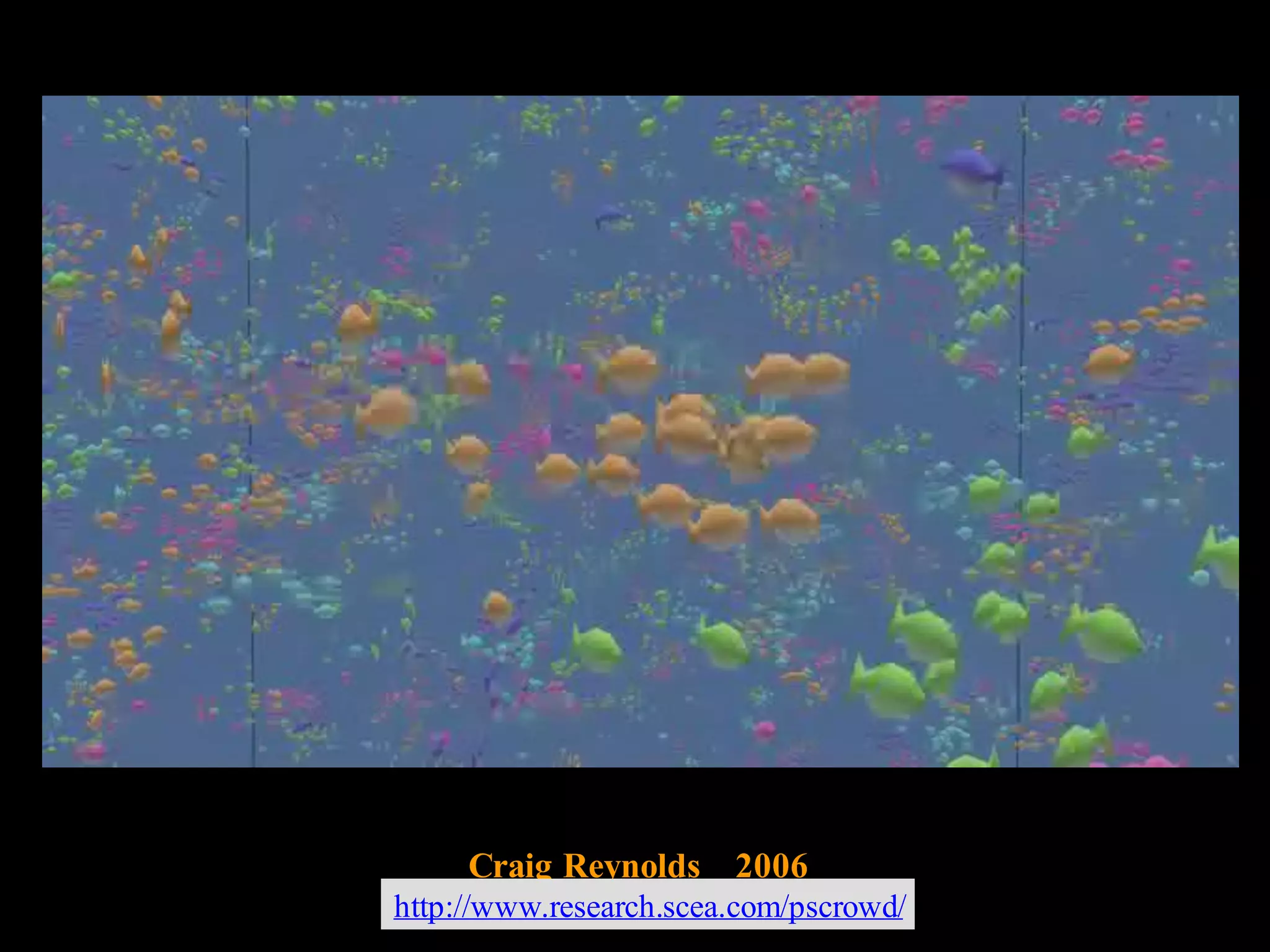 Craig Reynolds 2006
http://www.research.scea.com/pscrowd/
 