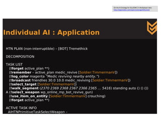 On the AI Strategy for KILLZONE 2′s Multiplayer Bots
http://aigamedev.com/open/coverage/killzone2/
 