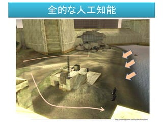 全的な人工知能
環境と共に知を構築しよう
http://naimadgames.com/publications.html
 