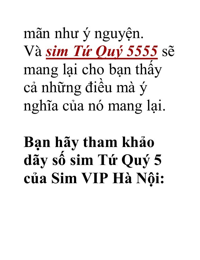 Y Nghia Sim Tu Quy 5 Nhu The Nao