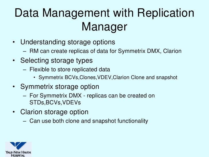 Faster Replication of Sunrise Clinical Manager Databases for Running
