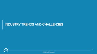 © 2020 LNS Research
INDUSTRY TRENDS AND CHALLENGES
3
 