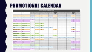 PROMOTIONAL CALENDAR
 
