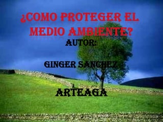 AUTOR:
GINGER SANCHEZ
ARTEAGA
 