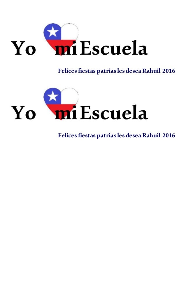 Yo amo a mi escuela word