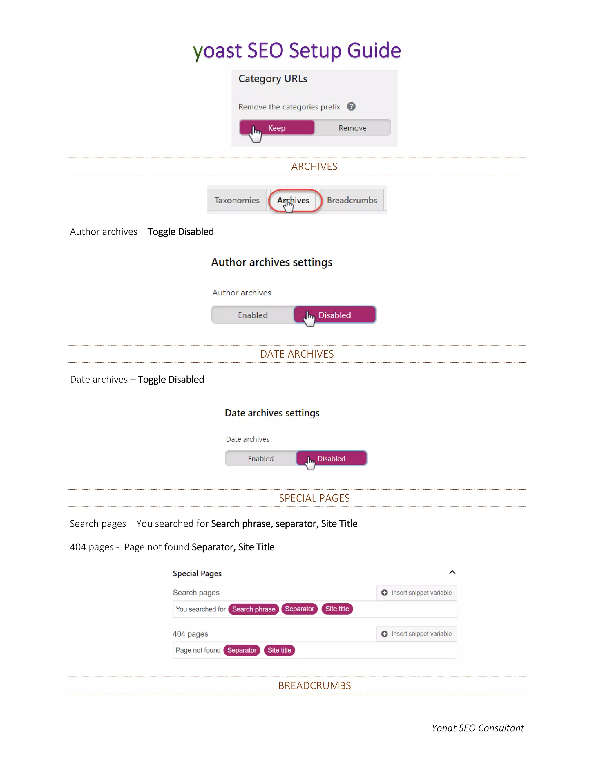 Yonat SEO Consultant
ARCHIVES
Author archives – Toggle Disabled
DATE ARCHIVES
Date archives – Toggle Disabled
SPECIAL PAGES
Search pages – You searched for Search phrase, separator, Site Title
404 pages - Page not found Separator, Site Title
BREADCRUMBS
 