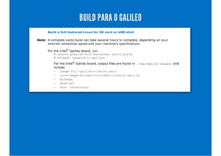 BUILD PARA O GALILEO 
 