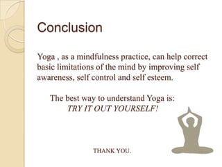 essay on yoga conclusion