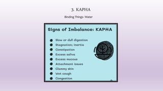 3. KAPHA
Binding Things- Water
 