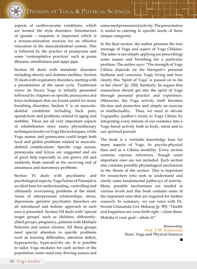 Review of Dr Ananda