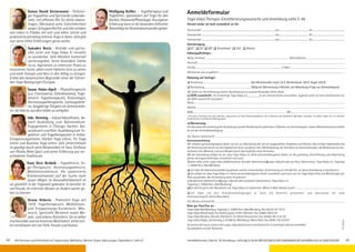 44 AlleSeminareundAufenthaltemitYogastunden,Meditation,Mantra-Singen.Abkürzungen,Tagesablaufs.Seite47.
Simon David Steinemann - Tiefsinni-
gerYogalehrerundSpirituellerLebensbe-
rater, mit offenem Ohr für deine Lebens-
fragen. Überwand seine Schüchternheit
wegen Schuppenflechte und lebt seitdem
sein Leben in Frieden mit sich und allem. Lernte und
praktizierte jahrelang intensiv Yoga in Asien. Und gibt
nun seine tiefen Erfahrungen gerne weiter.
Sukadev Bretz - Gründer und spiritu-
eller Leiter von Yoga Vidya. Er versteht
es wunderbar, tiefe Weisheit humorvoll
weiterzugeben. Seine besondere Stärke
ist es, Aspiranten zu intensiver Praxis zu
motivieren, hinter allem einen höheren Sinn zu sehen
und mehr Energie und Herz in den Alltag zu bringen.
Erlebe den dynamischen Begründer einer der führen-
den Yoga Bewegungen Europas.
Susan Holze-Apell - Physiotherapeutin
(u.a. Craniosacral, Orthobionomy), Yoga-
lehrerin Yogatherapeutin, Kinesiologin,
Hormonyogatherapeutin, Lachyogaleite-
rin, langjährige Tätigkeit als Seminarleite-
rin. Sie liebt es, aus dem Vollen zu schöpfen.
Udo Demmig - Industriekaufmann, da-
nach Ausbildung zum Bühnentänzer.
Engagements in Chicago, Aachen, Kai-
serslauternundKöln.AusbildungzumYo-
galehrer und Yogatherapeuten in Indien.
Entspannungstrainer, Rücken Yoga Lehrer, Yin Yoga
Lehrer und Business Yoga Lehrer. Sein Unterrichtsstil
ist geprägt durch seine Körperarbeit im Tanz, Einflüsse
von Pilates, Reha Sport und seiner Erfahrung aus ver-
schiedenen Traditionen.
Vani Devi Beldzik - Yogalehrerin, Yo-
ga-Therapeutin, Hormonyogalehrerin,
Meditationslehrerin. Als examinierte
Krankenschwester auf der Suche nach
neuen Wegen im Gesundheitsbereich ist
sie glücklich in der Yogawelt gelandet. Es bereitet ihr
viel Freude, ihr erlerntes Wissen an Andere weiter ge-
ben zu können.
Vesna Veberic - Praktiziert Yoga seit
1978. Yogatherapeutin, Meditations-
und Entspannungs-Kursleiterin, Mas-
seurin, Spirituelle Beraterin sowie Mo-
saik- und Lebens-Künstlerin. Sie ist selbst
hochsensibel und ein kreatives Multitalent. Unterrich-
tet einfühlsam mit viel Tiefe, Freude und Humor.
Wolfgang Keßler - Yogatherapeut und
Yogalehrer, spezialisiert auf Yoga für den
Rücken,Anatomie/Physiologie.Auseigener
Erfahrung kann er dir besonders hilfreiche
RatschlägebeiRückenbeschwerdengeben.
Anmeldeformulars.Seite45.Tel.Anmeldung+Infostägl.8-20UhrBM:05234/870;WW:02685/80020;NO:04426/9041610,AL:08361/925300 45
Anmeldeformular
Yoga Vidya Therapie-Einzelberatungswünsche und Anmeldung siehe S. 46.
Hiermit melde ich mich verbindlich an für:
Seminartitel: ........................................................................................................................ von ................................................ bis .....................................................
Seminartitel: ........................................................................................................................ von ................................................ bis .....................................................
Seminartitel: ........................................................................................................................ von ................................................ bis .....................................................
Unterbringung
q EZ q DZ q MZ q Schlafsaal q Zelt q Womo
Zahlungspflichtiger:
Name, Vorname ........................................................................................................................................................... Geburtsdatum .......................................................................
Anschrift ...............................................................................................................................................................................................................................................................................
Tel./Fax .............................................................................................................................................................. E-Mail .....................................................................................................
Wie hast du von uns gehört? .........................................................................................................................................................................................................................................
Abholung auf Anfrage!
q Anzahlung ...................................................................................... (bei Wochenenden mind. 25 €, Wochenkurse 100 €, länger 250 €)
q Restzahlung ................................................................................... (fällig bei Überweisung 2 Wochen, bei Abbuchung 8 Tage vor Seminarbeginn)
Wir bitten zur Vereinfachung unserer Buchhaltung um Lastschriftmandat. Vielen Dank!
q SEPA-Lastschrift: Ich ermächtige Yoga Vidya e.V.________€ von meinem Konto einzuziehen. Zugleich weise ich mein Kreditinstitut an,
die SEPA-Lastschrift einzulösen.*
Name .......................................................................................................................................................................................................................................................................................
Adresse ...................................................................................................................................................................................................................................................................................
IBAN..............................................................................................................................................................................BIC....................................................................................................
* Ich kann innerhalb von acht Wochen, beginnend mit dem Belastungsdatum, die Erstattung des belasteten Betrages verlangen. Es gelten dabei die mit meinem
Kreditinstitut vereinbarten Bedingungen.
q Überweisung
Ich überweise die Anzahlung bei Anmeldung und den Restbetrag bis spätestens 2 Wochen vor Semi­nar­beginn. Unsere Bankverbindung erhältst
du mit der Anmeldebestätigung.
Ort, Datum, Unterschrift:............................................................................................................................................................................................................................................
Datenschutzerklärung
Wir erheben personenbezogene Daten von dir zur Abwicklung der von dir ausgewählten Angebote und Dienste. Dies erfolgt insbesondere bei
der Buchung eines durch uns durchgeführten Semi-nars/einer Aus-/Weiterbildung, die Teilnahme an Veranstaltungen, die Bestellung von kos-
tenlosem Info-Material, und zum Beispiel durch das Ausfüllen eines Formulars.
Mit der Anmeldung willigst du ein, dass Yoga Vidya e.V. deine personenbezogenen Daten zur Be-gründung, Durchführung und Abwicklung
deines Vertragsverhältnisses verarbeitet und nutzt.
Weitere Infos unter: yoga-vidya.de/datenschutz. Kontakt: datenschutz@yoga-vidya.de oder per Post: Datenschutz, Yoga Vidya e.V., Yogaweg
7, 32805 Horn-Bad Meinberg.
q Ich habe die Datenschutzerklärung gelesen und bin einverstanden. (Zustimmung ist erforderlich, um deine Anmeldung zu bearbeiten.)
q Ich willige ein, dass Yoga Vidya e.V. meine personenbezogenen Daten verarbeitet und nutzt, um mir Yoga Vidya Infos und Mitteilungen per
Post zuzusenden. Der Verwendung kann ich jederzeit
widersprechen (datenschutz@yoga-vidya.de oder postalisch: Datenschutz, Yoga Vidya e.V.,
Yogaweg 7, 32805 Horn-Bad Meinberg).
qIch möchte gerne den Newsletter von Yoga Vidya e.V. bekommen. Meine E-Mail-Adresse lautet: ………………………………………………………….......
q Ich habe von den Teilnahmebedingungen (s. Seite 47) Kenntnis genommen und übernehme die volle
Verant­wortung für meine Gesundheit.
Ort, Datum, Unterschrift:..............................................................................................................................................................................................................................................
Bitte per Post/Fax an:
Yoga Vidya Bad Meinberg, Yogaweg 7, 32805 Horn-Bad Meinberg, Fax: 05234 / 87 18 75
Yoga Vidya Westerwald, Gut Hoffnungstal, 57641 Oberlahr, Fax: 02685 / 80 02 20
Yoga Vidya Nordsee, Wiarder Altendeich 10, 26434 Horumersiel, Fax: 04426 / 90  41 61 40
Yoga Vidya Allgäu, Lärchenweg 3, 87466 Oy-Mittelberg / Maria Rain, Fax: 08361 / 92 53 02 9
Du kannst dich auch online unter yoga-vidya.de/seminare und telefonisch im jeweiligen Ashram anmelden.
Kontaktdaten auf der Rückseite.
YT2019
 