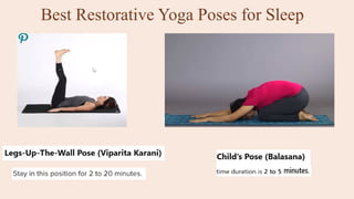 Best Restorative Yoga Poses for Sleep
 