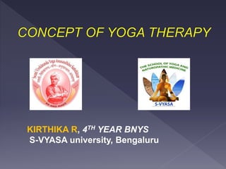 KIRTHIKA R, 4TH YEAR BNYS
S-VYASA university, Bengaluru
 
