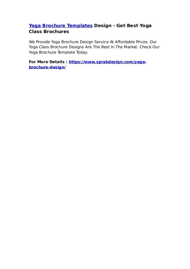 yoga brochure templates design get best yoga class brochures class handout template