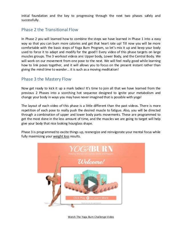 Review On 12 Week Yoga Burn Challenge