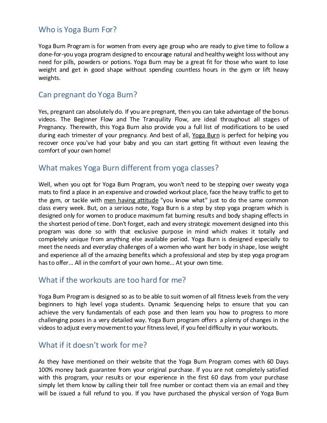 Review On 12 Week Yoga Burn Challenge