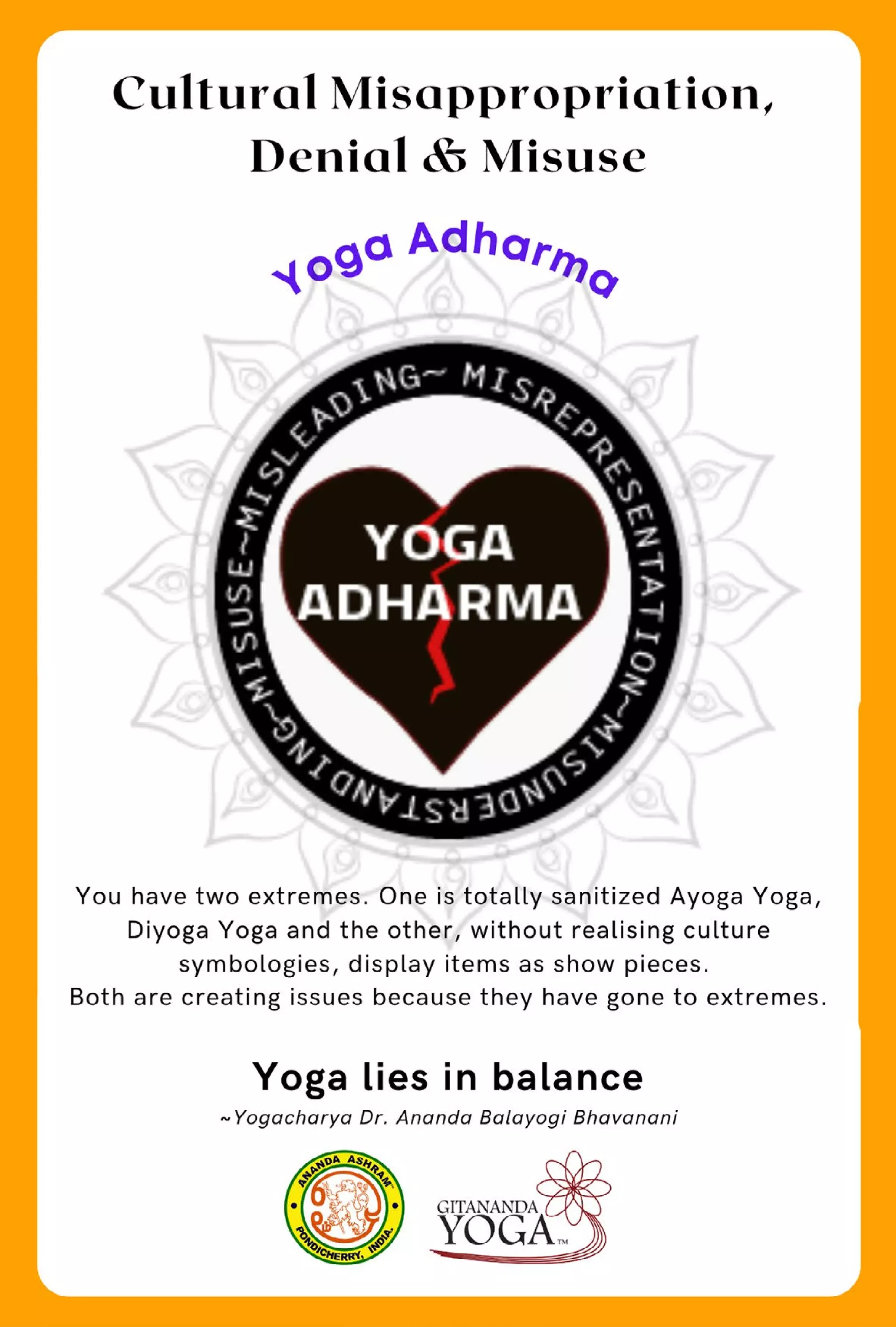 Yoga and Cultural Misappropriation: An e-book by Dr Ananda, Malini and Padma