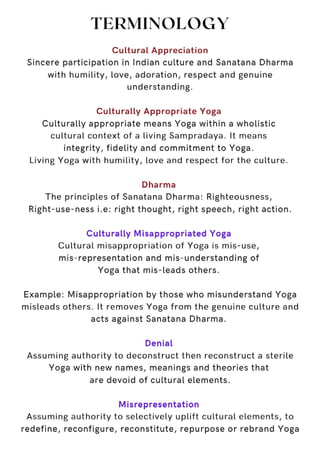 Yoga and Cultural Misappropriation: An e-book by Dr Ananda, Malini and Padma