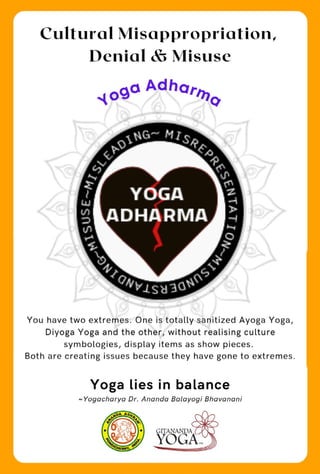 Yoga and Cultural Misappropriation: An e-book by Dr Ananda, Malini and Padma