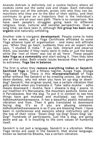 Yoga and Cultural Misappropriation: An e-book by Dr Ananda, Malini and Padma