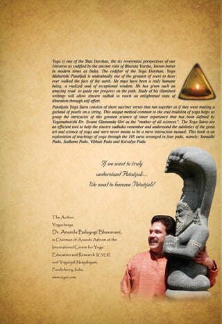 UNDERSTANDING THE YOGA DARSHAN (An exploration of the Yoga Sutra of Maharishi Patanjali)