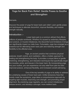 Yoga for Back Pain Relief_ Gentle Poses to Soothe and Strengthen.pdf