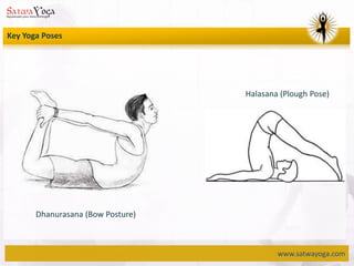 www.satwayoga.com
Key Yoga Poses
Halasana (Plough Pose)
Dhanurasana (Bow Posture)
 