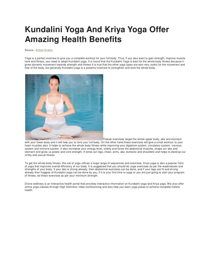 4 Kundalini Yoga And Kriya 4 Kundalini Yoga And Kriya
