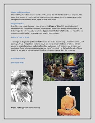 Yoga in Nepal - Nepal Yoga School advanved yoga class | PDF
