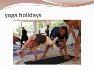 yoga holidays
 