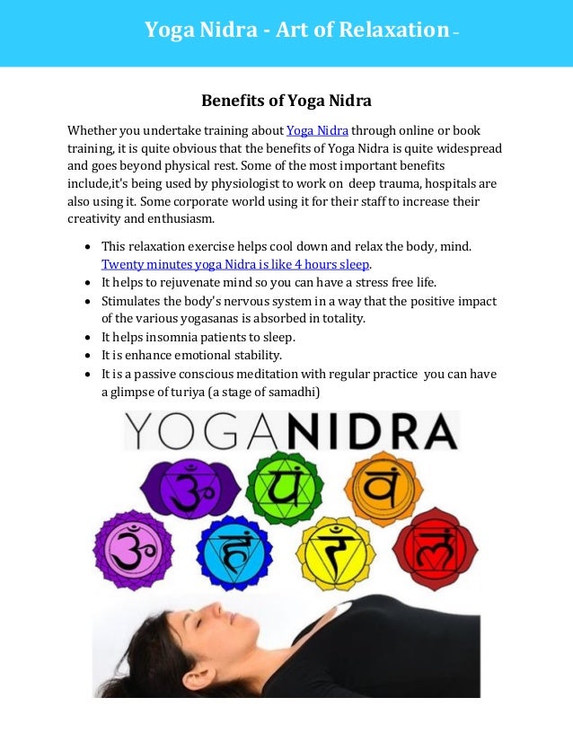 what is yoga nidra and its benefits