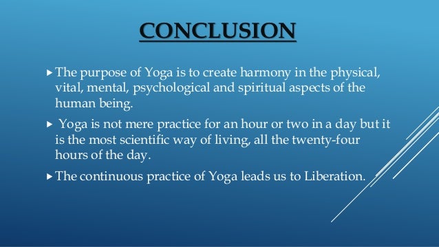 conclusion for yoga presentation