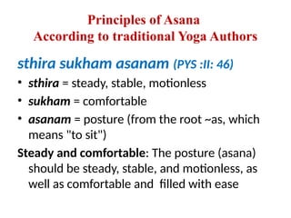 Yoga Siddhanta the basic principles of Yoga | PPTX