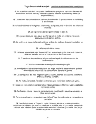 Yoga sutras de patanjali | PDF
