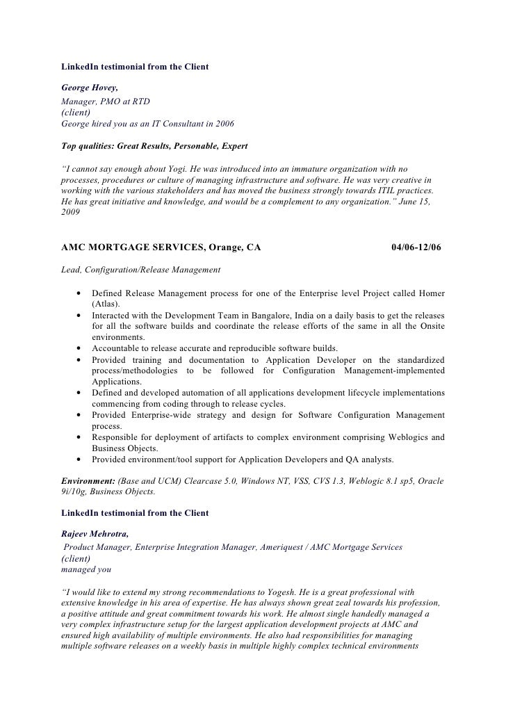 yogesh bhushanraj technical resume release manager resume