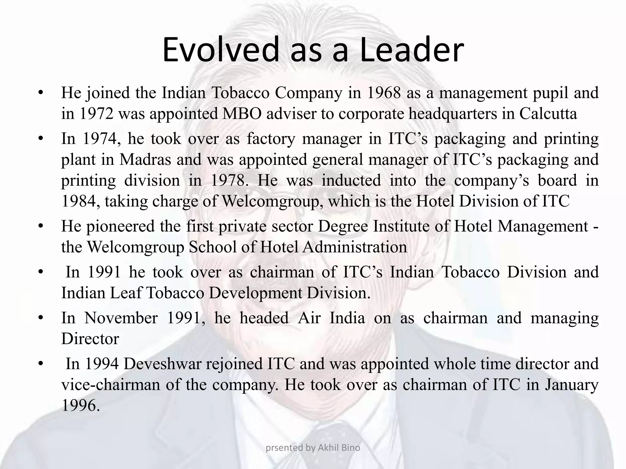 Yogesh chander deveshwar PPT