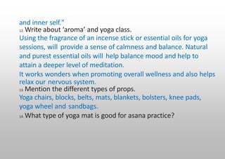 Yogic Teaching Methodology examination | PPTX