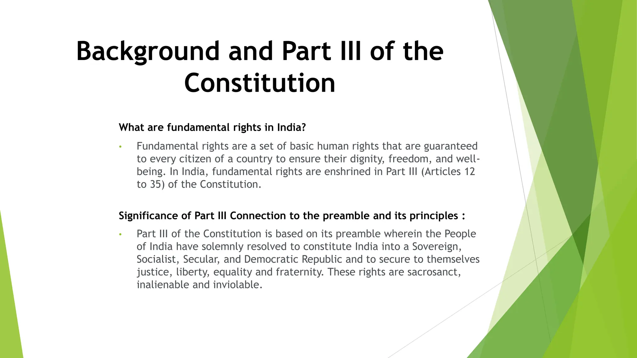Part 12 Article 12 of the Indian Constitution law | PPTX