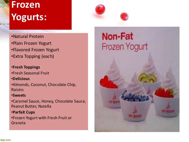 yo good frozen yogurt franchise plan yo good frozen yogurt franchise plan, Presentation templates