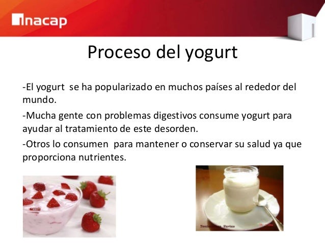 EL YOGURT COMO PROCESO PRODUCTIVO.