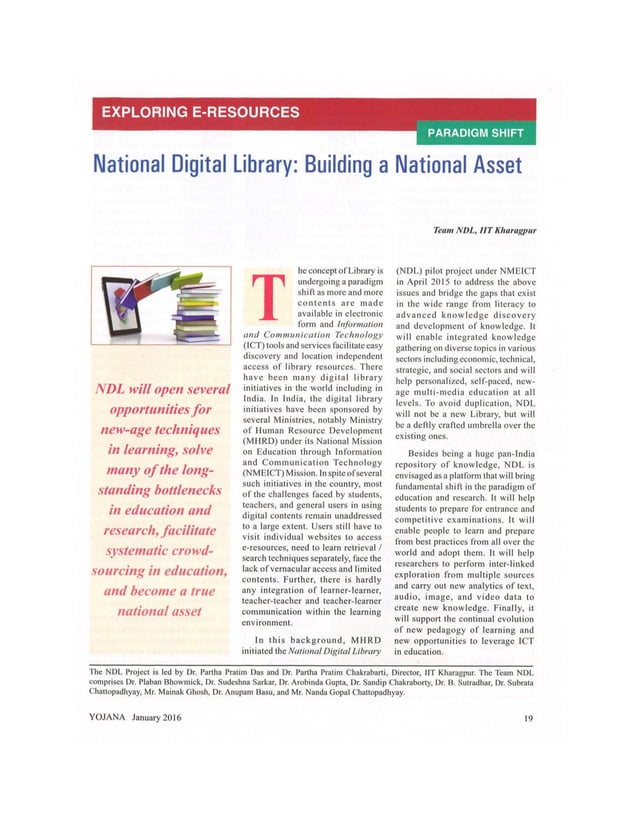 National Digital Library of India Building a National Asset PDF