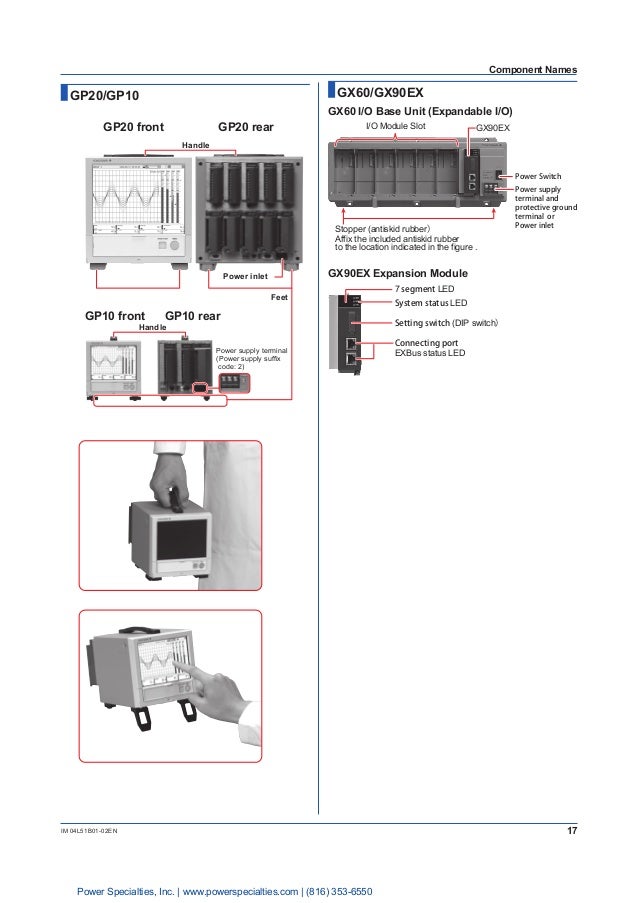 Yokogawa Model GX10/GX20/GP10/GP20 Paperless Recorder First Step Guide